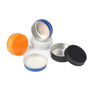 2 Unzen Aluminium Zinn Verpackung 60ml Nachfüllbare kosmetische Lippen balsam Creme Behälter mit Kunststoff Schraub deckel für Creme Lippen balsam - Product Image 2