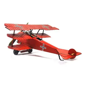 Retro Iron Aircraft Plane Model Decoration Big Vintage Airplane Model For Home Decoration Metal Crafts