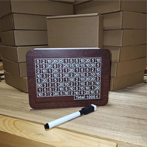 Coffre-fort en bois avec tirelire de comptoir pour stocker et organiser vos fonds - Product Image 3