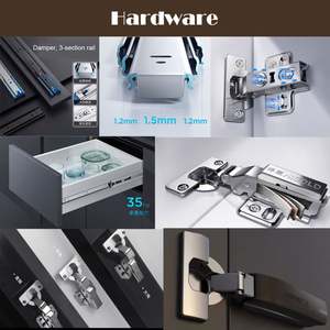 ตู้ครัวไม้โอ๊คปรับแต่งได้พร้อมช่องเก็บเครื่องใช้ไฟฟ้าในตัว - Product Image 6