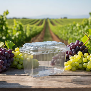 علب تعبئة شفافة مخصصة من البلاستيك PET للفواكه، صناديق تغليف قابلة للتنفس للفواكه والخضروات الطازجة - Product Image 5