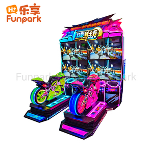 Máquina de juego de simulador de conducción de carreras que funciona con monedas de venta directa de fábrica <span class=keywords><strong>Funpark</strong></span> para uso de doble jugador Centros de juegos Video Arcades - Product Image 3