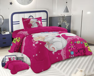 China Manufacturer Personalized Kids <strong>Quilt</strong> Set 3Pcs Cartoon Bedcover 1800 Series for <strong>Children</strong> - Product Image 1