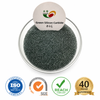 Carborundum vert, carbure de silicium, grain 24 # -54 #   Grains de SiC en maille pour disques de découpe en résine, meules vitrifiées et médias de sablage
