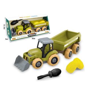 Assemblé Farmer's Grain Wagon Jouets avec 2 maïs Autres véhicules jouets - Product Image 1