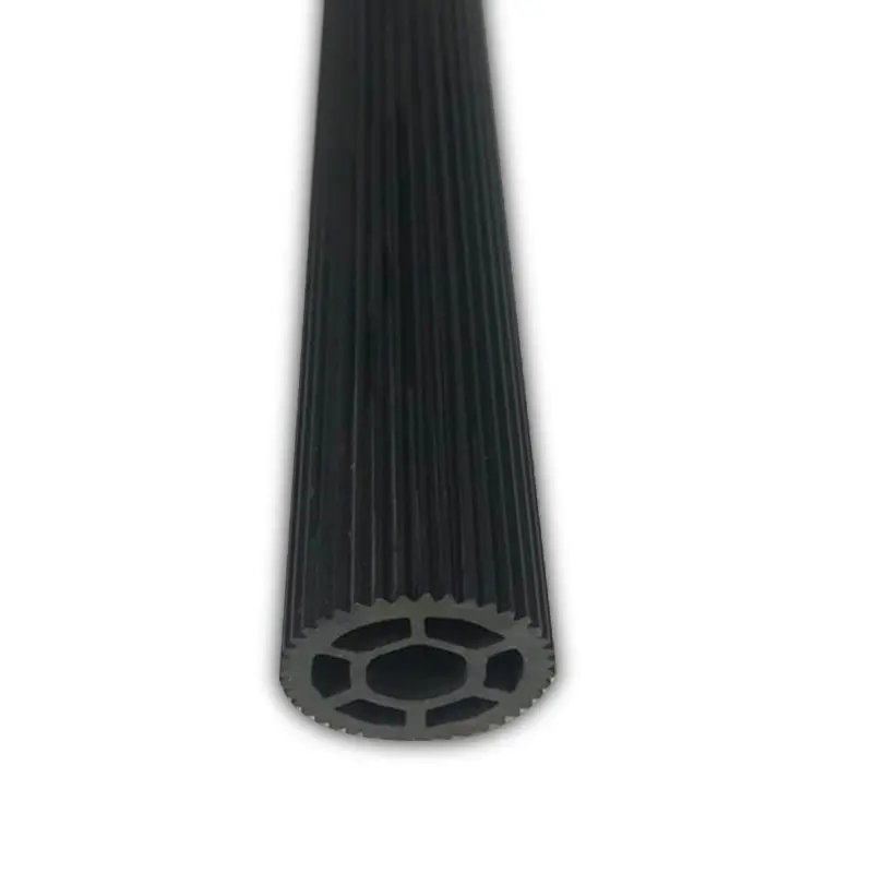 Manufacturers supply white pvc toothed tube small diameter plastic rigid tube rotating shaft rigid PVC tube