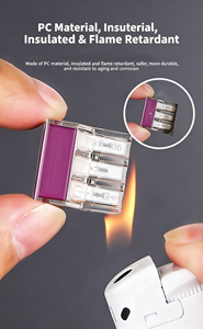 Bloc de terminaison à connexion rapide, connecteur de fil transparent, joint de raccordement universel pour l'amélioration de l'habitat, câblage d'éclairage LED - Product Image 3