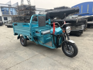 Triciclo de Carga de 1000W, Capacidad de Carga 500KG, Alcance de 160km, Suspensión Externa de Resorte, Luz LED, Triciclo de Carga Comercial Tipo <span class=keywords><strong>Piaggio</strong></span> Ape - Product Image 2