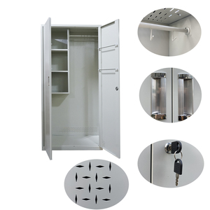 Escoba bloqueable de almacenamiento para exteriores, herramienta de jardín, <span class=keywords><strong>armario</strong></span> de limpieza, <span class=keywords><strong>armario</strong></span> de Patio, muebles de oficina de Metal modernos, venta directa de fábrica - Product Image 2