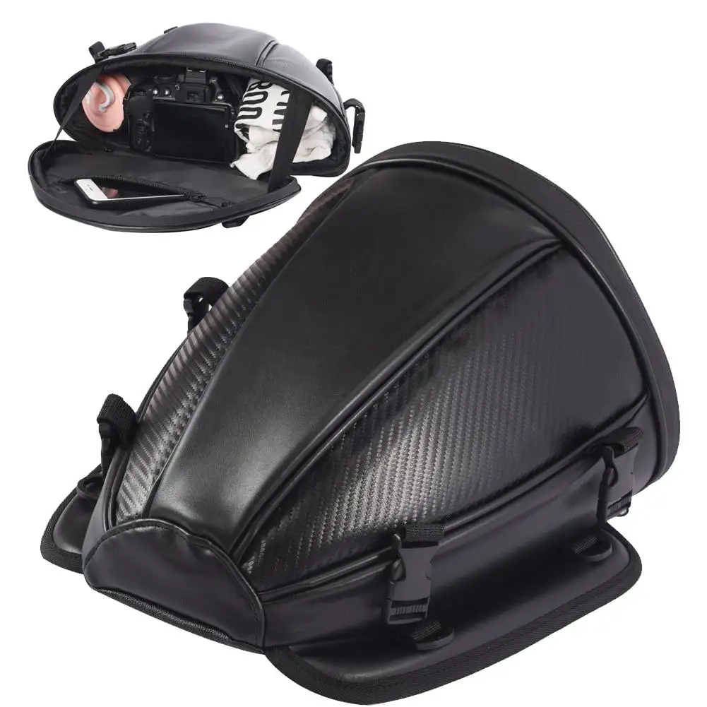 Impermeable trasero de la motocicleta baúl asiento equipaje de la cola bolsa caso