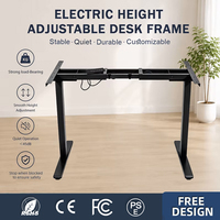 Bureau debout ergonomique électrique à hauteur réglable avec logo personnalisé, certifié RoHS CE, pour usage professionnel