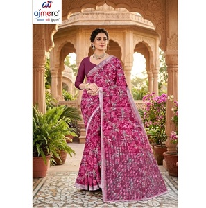 Saris en coton tendance et élégants pour femmes, confort premium, luxe, protection solaire, séchage rapide, toutes saisons, bureau, décontracté - Product Image 4