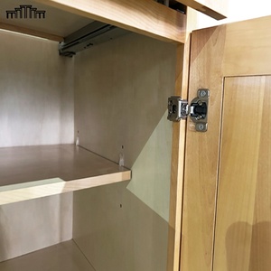 Nouvelle tendance KCMA USA Standard Shaker Armoires de base de cuisine inachevées en bois de chêne massif de bouleau avec boîte à tiroirs en queue d'aronde au fini naturel