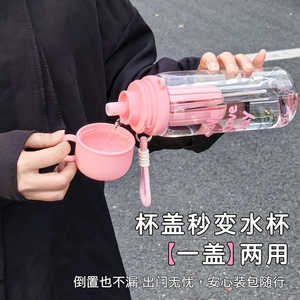 Pst Dual Drink Fruit Infuser Water Bottle With Straw And Tea Strainer 1000Ml Portable For Students Back To School - Product Image 3