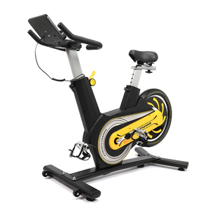 Bicicleta estática de spinning con volante magnético y correa, equipo de fitness silencioso premium para ejercicio en interiores con resistencia inteligente para gimnasio - Product Image 1