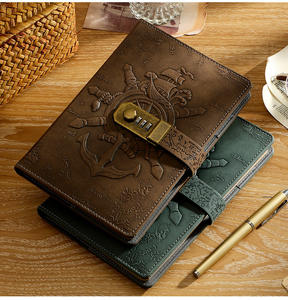 สมุดบันทึกวินเทจสไตล์เดินเรือ ขนาด A5 รุ่น MAD57 ปกหนังเทียมลายนูน ปกแข็ง เคลือบด้าน ปกปิดความเป็นส่วนตัว เหมาะสำหรับเขียนบันทึก ของขวัญ สมุดบันทึกการเดินทาง - Product Image 6