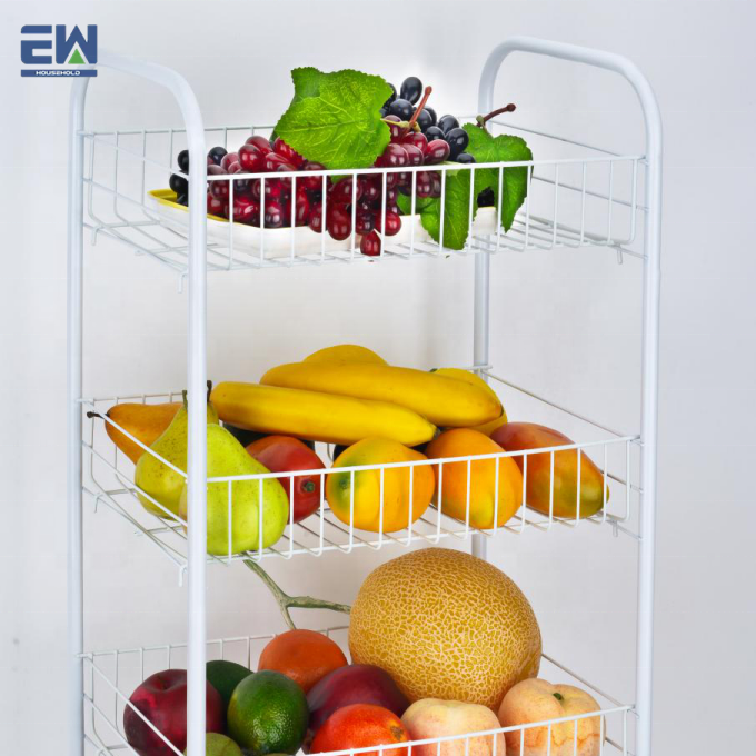 EW ménage organisateurs 3 Niveaux Rack Fruits Légumes Étagère De Rangement robuste cadre Desserte CHARIOT de Cuisine