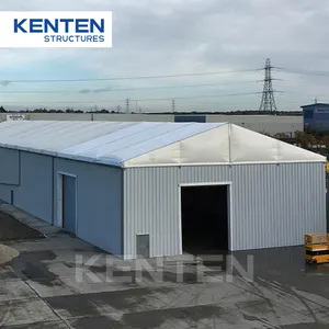 Tenda gudang industri pekerjaan berat, tenda gudang 10x20 m x 10 m mengembang tenda penyimpanan portabel aluminium besar