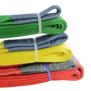 YJC 폴리에스터 리프팅 슬링, 고강도 웨빙 슬링 1T-12T - Product Image 1