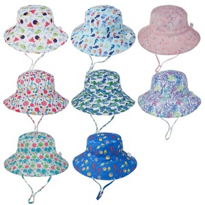 Chapeau de soleil d'été personnalisé avec logo pour bébés filles et garçons, <span class=keywords><strong>anti</strong></span>-<span class=keywords><strong>UV</strong></span>, pour enfants, <span class=keywords><strong>casquette</strong></span> de plage, chapeau bob - Product Image 3