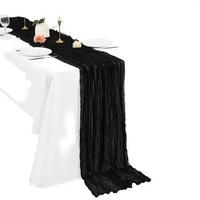 Chemin de table long et transparent pour mariage, Halloween, fête, baby shower, anniversaire, décoration de table