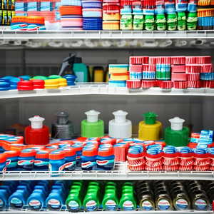 Bouteille en plastique lavable au lave-vaisselle avec bouchon à pression pour produits chimiques ou gobelets Fabriqué en Inde - Product Image 4