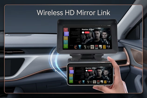 Moniteur de voiture portable, écran de voiture de 7 pouces avec lien miroir, affichage automobile, prise en charge d'Android AUTO, Carplay, écran tactile, autoradio - Product Image 5