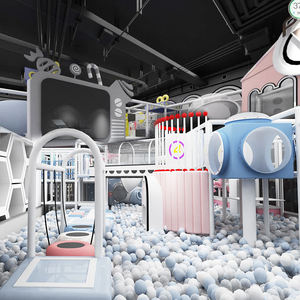 Centro de Juegos Interior Colorido para Niños, con Toboganes, Trampolín y Zona de Actividades - Product Image 1