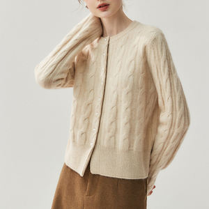 <span class=keywords><strong>เสื้อ</strong></span>คาร์ดิแกนผู้หญิง แขนยาว คอวี ติดกระดุมแถวเดียว สไตล์วินเทจ ผ้าแคชเมียร์ถัก แฟชั่นฤดูใบไม้ร่วงและฤดู<span class=keywords><strong>หนาว</strong></span> รุ่น Jxwatcher - Product Image 2