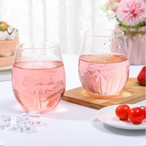 Coquette glazen tumbler cocktailglazen 20oz steelloze wijnglazen met roze strik voor vrouwen feest verjaardag bruiloft cadeaus - Product Image 6