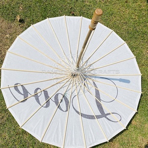 Ombrellino Parasole per Matrimonio JUST <span class=keywords><strong>MARRIED</strong></span>, Decorazioni di Ringraziamento in Carta LOVE Disponibili - Product Image 3