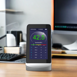 Dienmern Home Monitor : Sonomètre et détecteur de qualité de l'air avec mesure du niveau sonore, PM1.0, PM2.5, PM10, température, humidité et analyseur de gaz - Product Image 6