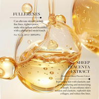 Fullerène Anti-Rides Placenta pour Sérum Hydratant Liftant Visage Glycérine Liquide Vitamine E Éclaircissant Capsule Individuelle