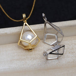 Colgante de Plata S925 con Forma de Árbol de Navidad, Jaula para Cuentas de 8mm y 9.5mm, Colgante sin Perforación, Accesorios para Joyería DIY, Componentes, Modelo - Product Image 2