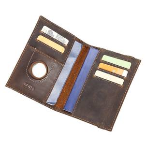Anti-theft RFID Blocking Travel Money Credit Card Belt Bag Passport Organize <strong>Men</strong> Small <strong>Wallet</strong> Cash Bag Coffee - Product Image 1