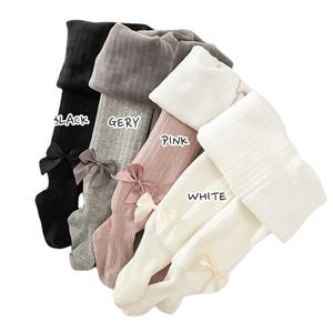 Venta caliente Leggings de invierno Grueso Cálido Fuzzy Fluffy Niños Pantimedias Algodón Lindos Arcos Térmicos Bebé Niños Pantimedias - Product Image 1