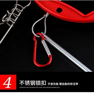 Support de poisson vivant en acier inoxydable avec fil pour la pêche en eau douce, accessoire d'outils de pêche - Product Image 3