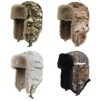 Chapeau de trappeur d'hiver avec bordure en fausse fourrure, options de logo et de couleur personnalisées, pour la chaleur et le style, chapeau camouflage forêt véritable