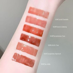 SHAQINUO Fruchtextrakt Feuchtigkeitsspendender Lipgloss 2,5g Klarer Wasserlicht-Spiegel-Effekt Studenten-Make-up Niedlicher Lippenglanz - Product Image 4