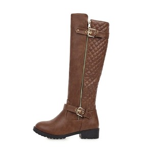 <span class=keywords><strong>Stivali</strong></span> da <span class=keywords><strong>equitazione</strong></span> in vera pelle con ginocchiera in gomma alta coscia da donna - Product Image 3