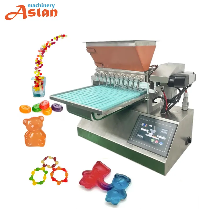 Machine à verser les bonbons gommeux de bureau/machine de dépôt de bonbons Jelly Bear/machine de fabrication de bonbons au chocolat