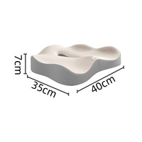 Coussin de Siège Orthopédique Premium à Mémoire de Forme Confort Amélioré Antidérapant Conception Flux d'Air Housse Lavable pour Sciatique et Mal de Dos