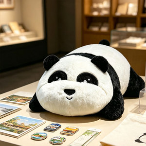 Peluche Natalizio Personalizzato a Forma di <span class=keywords><strong>Panda</strong></span>, Ornamento Natalizio Soffice Ricamato, Decorazione Festiva per Interni per Grossisti - Product Image 3