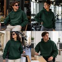 Sudadera con Capucha Oversize de Algodón Pesado para Hombre, con Logotipo Personalizado Impreso Digitalmente, 100% Mezcla de Algodón, Venta al por Mayor, Estilo Urbano