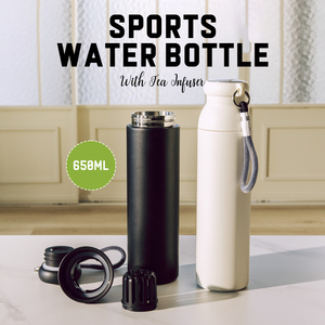 Bouteille d'eau en acier inoxydable à double paroi isolée et recyclable avec infuseur, vente chaude - Product Image 6