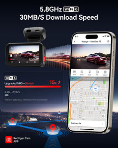 Redtiger Revendedor VC70 Dual Dash Cam 5.8GHz WiFi 6 Câmera Traço Tela Sensível Ao Toque com 24H Monitor de Estacionamento Caixa Preta Do Carro - Product Image 3