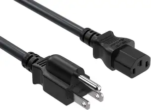 Kabel listrik AC, kabel ekstensi listrik tipe US 3-Prong tiga cabang