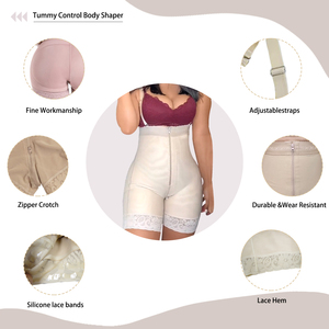 Taille haute ventre contrôle culotte colombien vêtements Logo taille formateur colombien <span class=keywords><strong>Invisible</strong></span> façonnage gaines combinaison gaines - Product Image 2