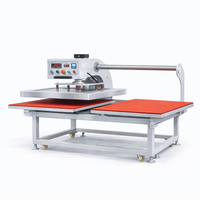 Presse à chaud pneumatique double station grand format 40x60cm pour l'usine de transfert thermique de textiles et vêtements