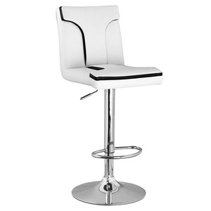 Moderno precio barato blanco noche Club Disco de alta altura ajustable Pu cuero Bar sillas taburete de la barra - Product Image 1